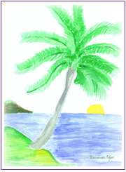 Palm Tree watercolor